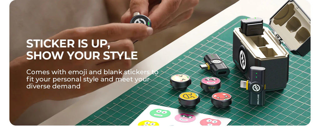 Hollyland LARK M2 Wireless Lavalier Microphone for iPhone Camera 300m Range Noise Cancellation 30H Battery for Photography Vlog