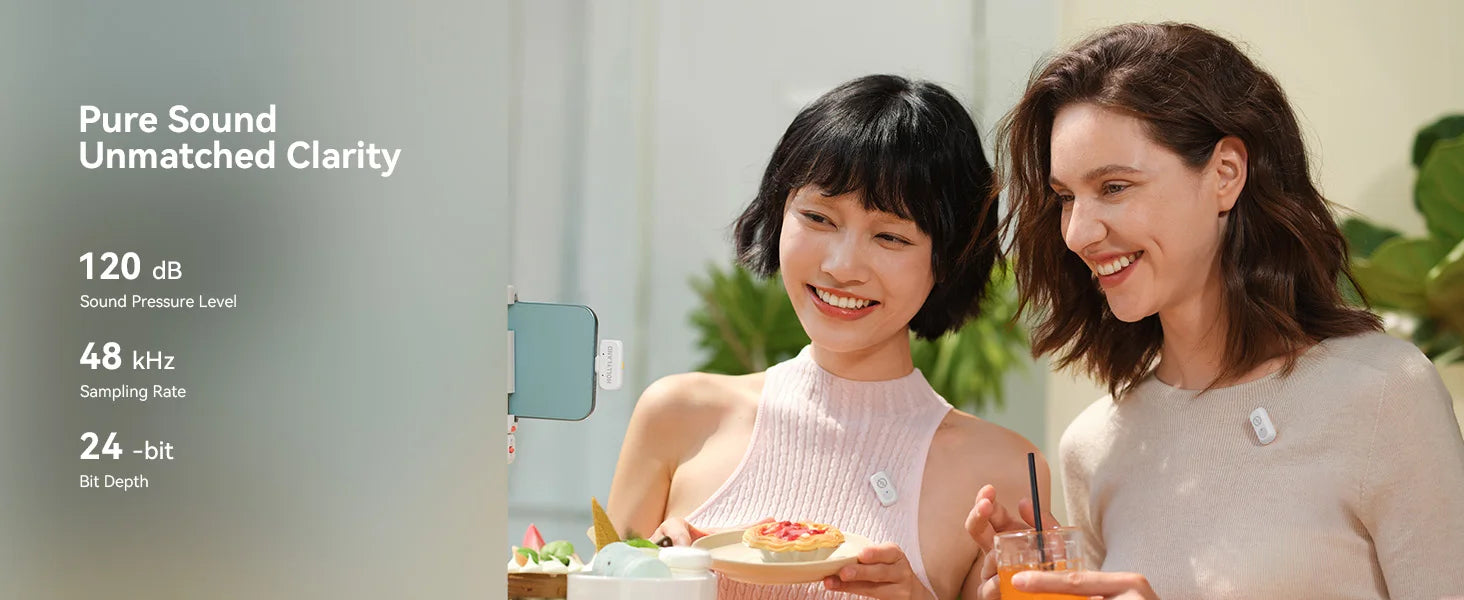 Hollyland LARK A1 Solo Wireless Microphone for iPhone Micphone for Youtube Tiktok Vlogging Podcast Noise Cancellation Microphone