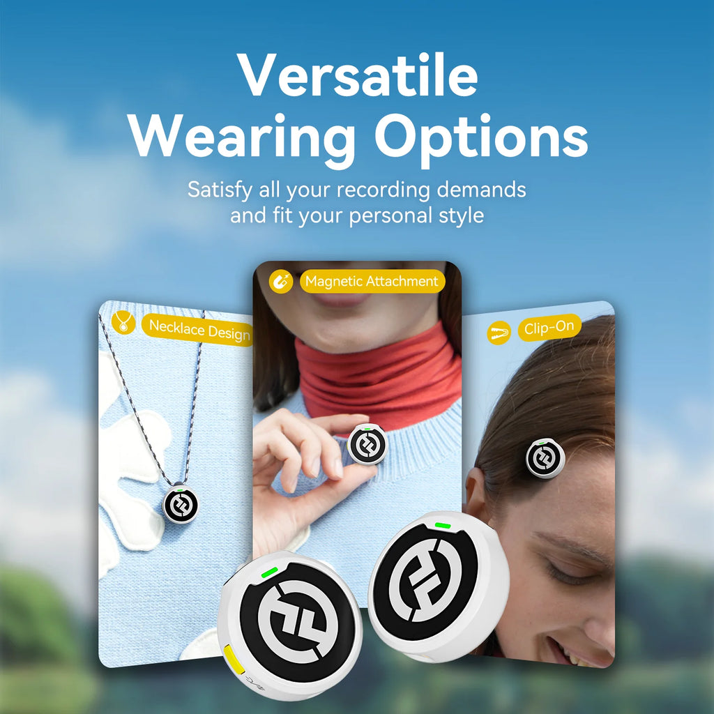 Hollyland LARK M2 White Wireless Lavalier Microphone 300m Range 10H Worktime Wireless Microphone for Vlogging Live Streaming