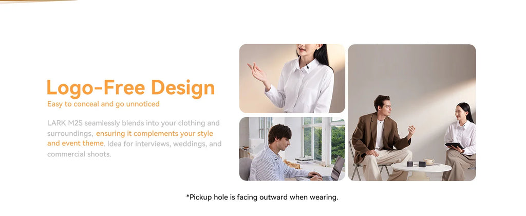 Hollyland LARK M2S Wireless Microphone for iPhone Camera Android PC Noise Cancellation Microphone for Photography Vlog Interview