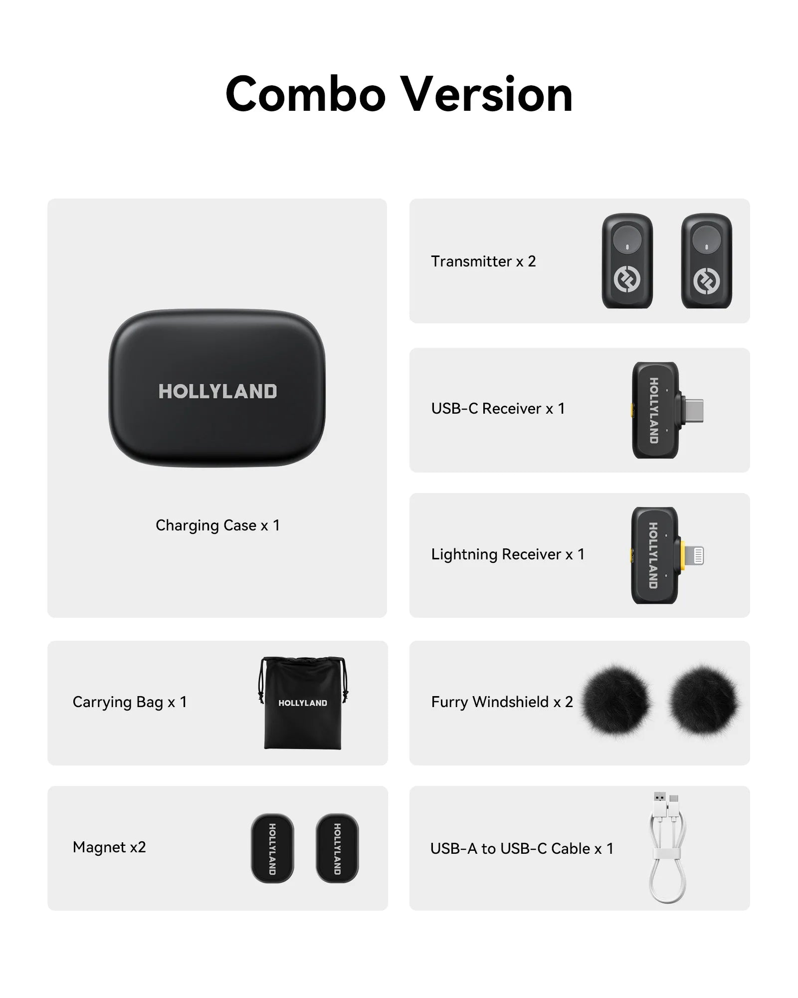 Hollyland LARK A1 Wireless Microphone for iPhone Android Micphone for Youtube Tiktok Vlogging Podcast Noise Cancellation Mic
