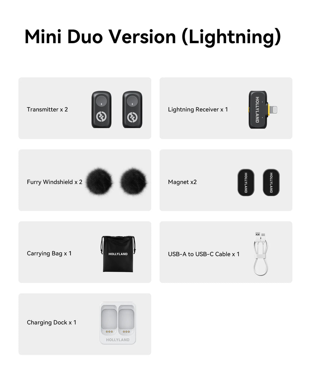 Hollyland LARK A1 Solo Wireless Microphone for iPhone Micphone for Youtube Tiktok Vlogging Podcast Noise Cancellation Microphone