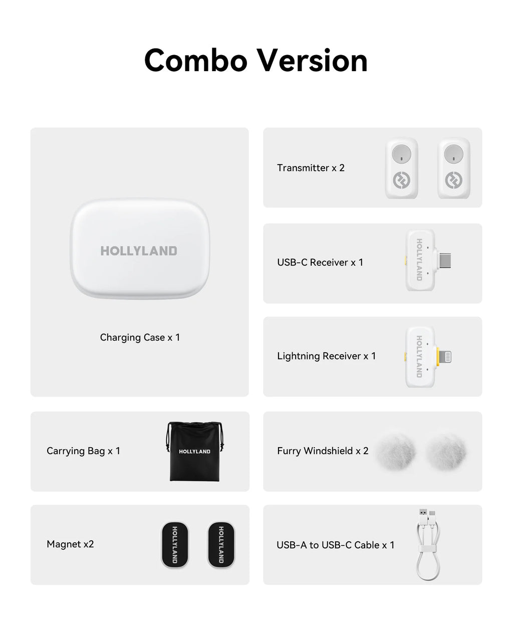 Hollyland LARK A1 Wireless Microphone for iPhone Android Micphone for Youtube Tiktok Vlogging Podcast Noise Cancellation Mic