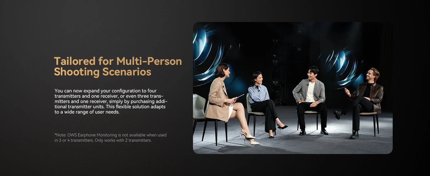 Hollyland LARK MAX 2 Professional Wireless Microphone 32bit Full-Chain Audio AI Noise Cancel for iPhone Camera Android Mic