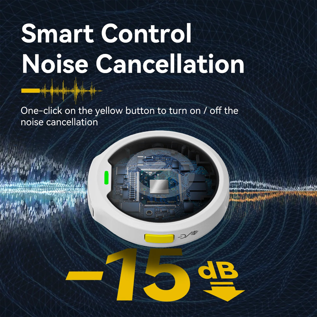 Hollyland LARK M2 White Wireless Lavalier Microphone 300m Range 10H Worktime Wireless Microphone for Vlogging Live Streaming