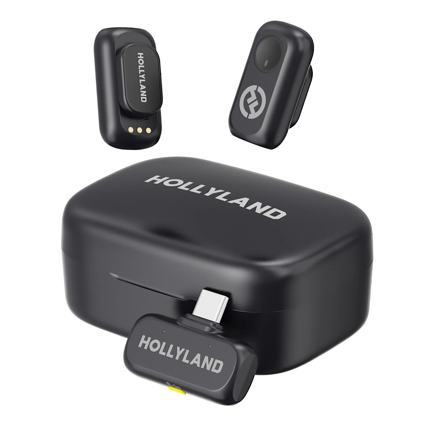 Hollyland LARK A1 Wireless Microphone for iPhone Android Micphone for Youtube Tiktok Vlogging Podcast Noise Cancellation Mic